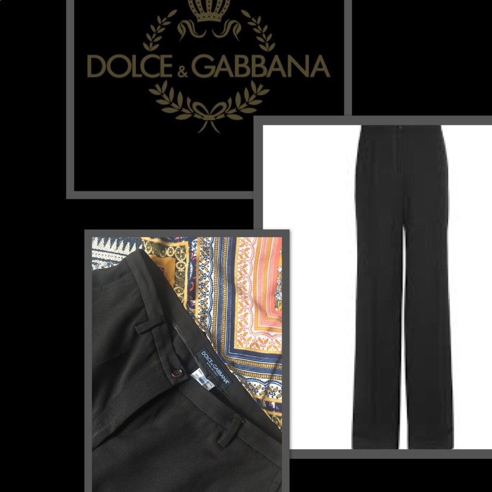 Dolce and Gabbana dark brown trousers sz 40